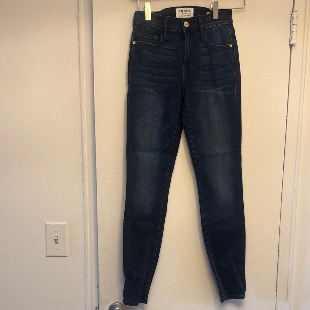 Frame Denim Women's Dark Blue Skinny Jeans